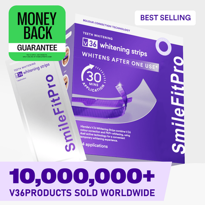 🦷🦷SmileFitPro™ V36 Whitening Strips – Professional Teeth Whitening at Home