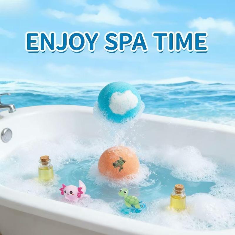 🧼LAST DAY 50% OFF - 🛁 Natural Bath Bombs for Kids with Mega Bubbles & Surprise Inside 🥚✨
